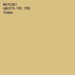 #D7C081 - Yuma Color Image