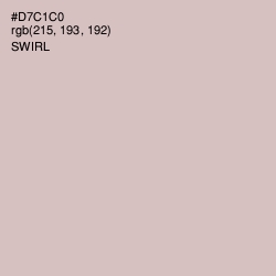 #D7C1C0 - Swirl Color Image