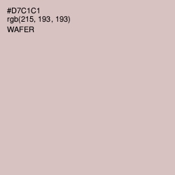 #D7C1C1 - Wafer Color Image