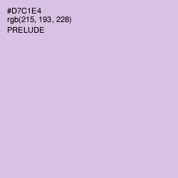 #D7C1E4 - Prelude Color Image
