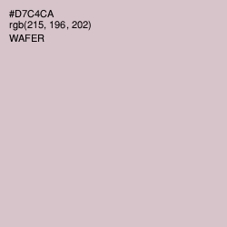 #D7C4CA - Wafer Color Image
