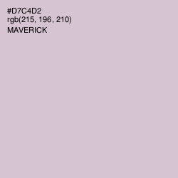 #D7C4D2 - Maverick Color Image
