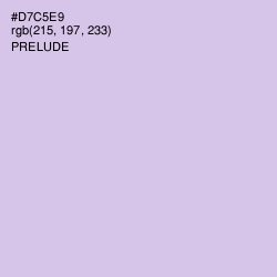 #D7C5E9 - Prelude Color Image