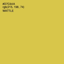 #D7C64A - Wattle Color Image