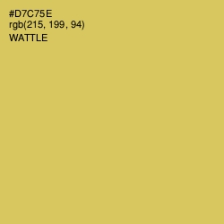 #D7C75E - Wattle Color Image