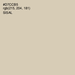 #D7CCB5 - Sisal Color Image