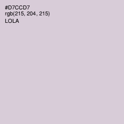 #D7CCD7 - Lola Color Image