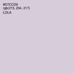 #D7CCD9 - Lola Color Image