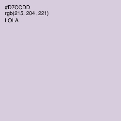#D7CCDD - Lola Color Image