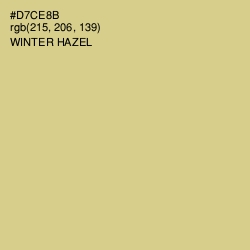 #D7CE8B - Winter Hazel Color Image