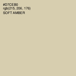 #D7CEB0 - Soft Amber Color Image