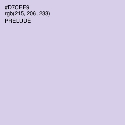 #D7CEE9 - Prelude Color Image