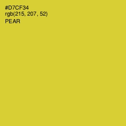 #D7CF34 - Pear Color Image