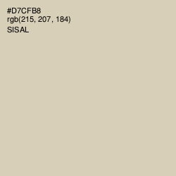 #D7CFB8 - Sisal Color Image