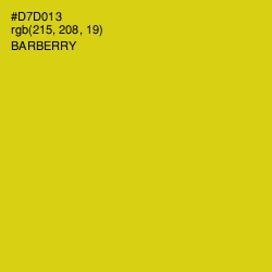#D7D013 - Barberry Color Image