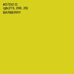 #D7D01D - Barberry Color Image