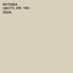 #D7D0BA - Sisal Color Image