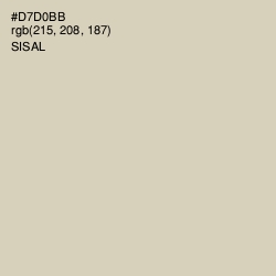 #D7D0BB - Sisal Color Image