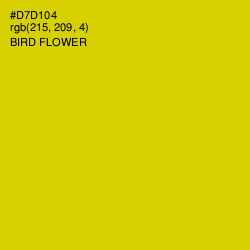 #D7D104 - Bird Flower Color Image