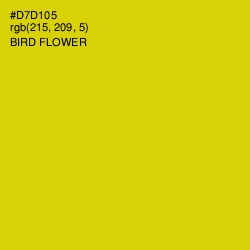 #D7D105 - Bird Flower Color Image