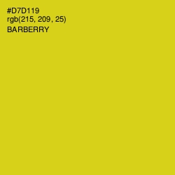 #D7D119 - Barberry Color Image