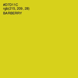 #D7D11C - Barberry Color Image