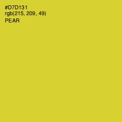 #D7D131 - Pear Color Image