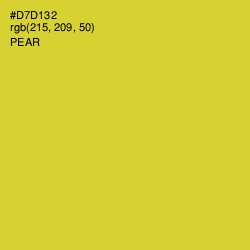#D7D132 - Pear Color Image