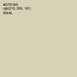 #D7D1B5 - Sisal Color Image