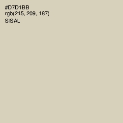 #D7D1BB - Sisal Color Image