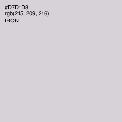 #D7D1D8 - Iron Color Image