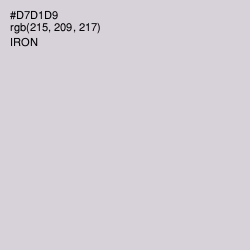#D7D1D9 - Iron Color Image