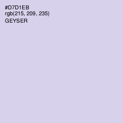 #D7D1EB - Geyser Color Image