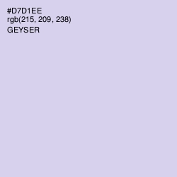 #D7D1EE - Geyser Color Image