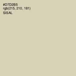 #D7D2B5 - Sisal Color Image
