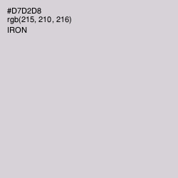 #D7D2D8 - Iron Color Image