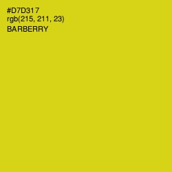 #D7D317 - Barberry Color Image