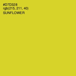 #D7D328 - Sunflower Color Image