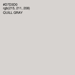 #D7D3D0 - Quill Gray Color Image