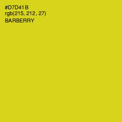 #D7D41B - Barberry Color Image