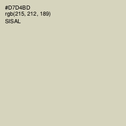 #D7D4BD - Sisal Color Image