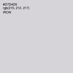 #D7D4D9 - Iron Color Image