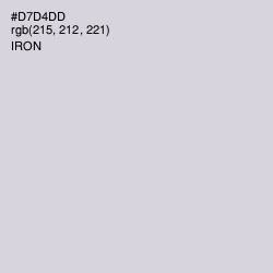 #D7D4DD - Iron Color Image