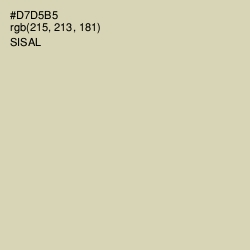 #D7D5B5 - Sisal Color Image