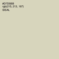 #D7D5BB - Sisal Color Image