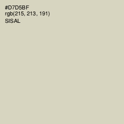 #D7D5BF - Sisal Color Image