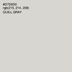 #D7D6D0 - Quill Gray Color Image