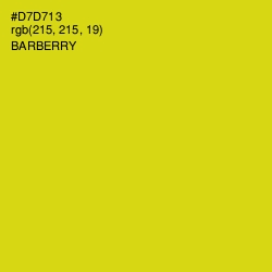 #D7D713 - Barberry Color Image