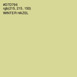 #D7D796 - Winter Hazel Color Image