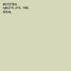 #D7D7BA - Sisal Color Image